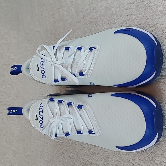 Nike Air Max 270 G Golf Shoes Blue White Men's Size 10.5 Spikeless - Picture 5 of 8